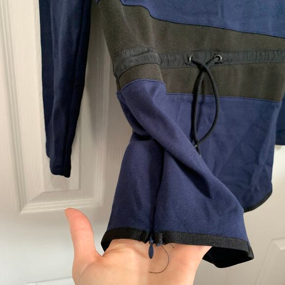 Kith blue and black ponte knit drawstring waist tunic top XS/S - Picture 6 of 9